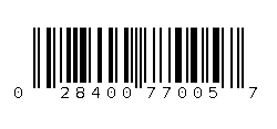 028400770057 Barcode