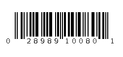 028989100801 Barcode