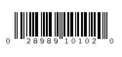 028989101020 Barcode