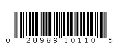 028989101105 Barcode