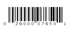 029000076501 Barcode