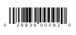 029839000920 Barcode
