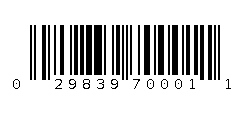 029839700011 Barcode