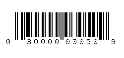 030000030509 Barcode
