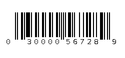 030000567289 Barcode