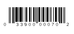033900000702 Barcode