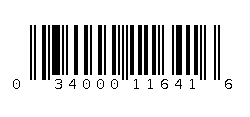 034000116416 Barcode