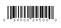 034000245000 Barcode
