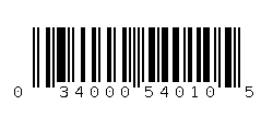 034000540105 Barcode