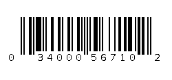 034000567102 Barcode