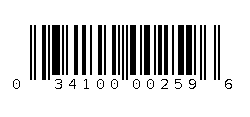 034100002596 Barcode