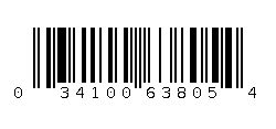 034100638054 Barcode