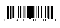 034100989309 Barcode
