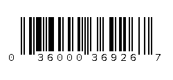 036000369267 Barcode