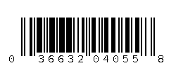 036632040558 Barcode