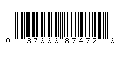 037000874720 Barcode