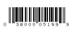 038000051999 Barcode