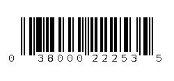 038000222535 Barcode