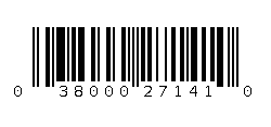 038000271410 Barcode