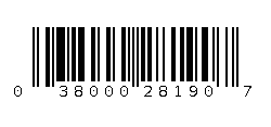 038000281907 Barcode