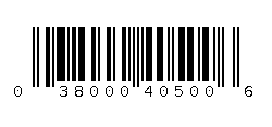 038000405006 Barcode