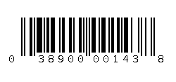 038900001438 Barcode