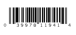 039978119414 Barcode