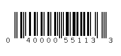 040000551133 Barcode