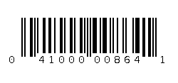 041000008641 Barcode