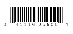 041116256004 Barcode