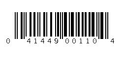 041449001104 Barcode