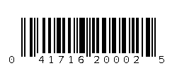 041716200025 Barcode
