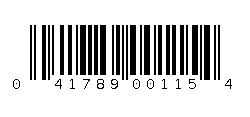 041789001154 Barcode
