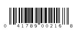 041789002168 Barcode