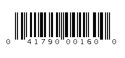 041790001600 Barcode