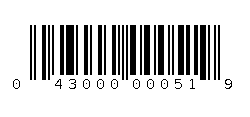 043000000519 Barcode