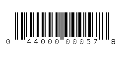044000000578 Barcode