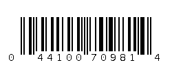 044100709814 Barcode