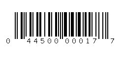 044500000177 Barcode
