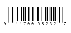 044700032527 Barcode