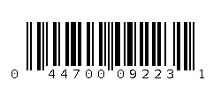 044700092231 Barcode