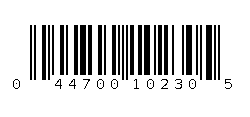 044700102305 Barcode