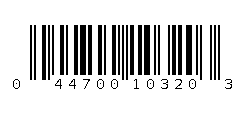 044700103203 Barcode