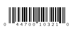 044700103210 Barcode
