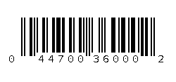 044700360002 Barcode