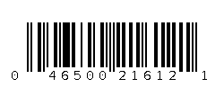 046500216121 Barcode