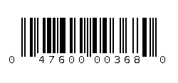 047600003680 Barcode
