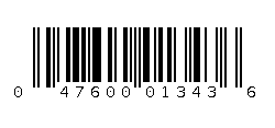 047600013436 Barcode
