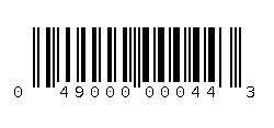 049000000443 Barcode