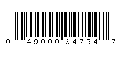 049000047547 Barcode